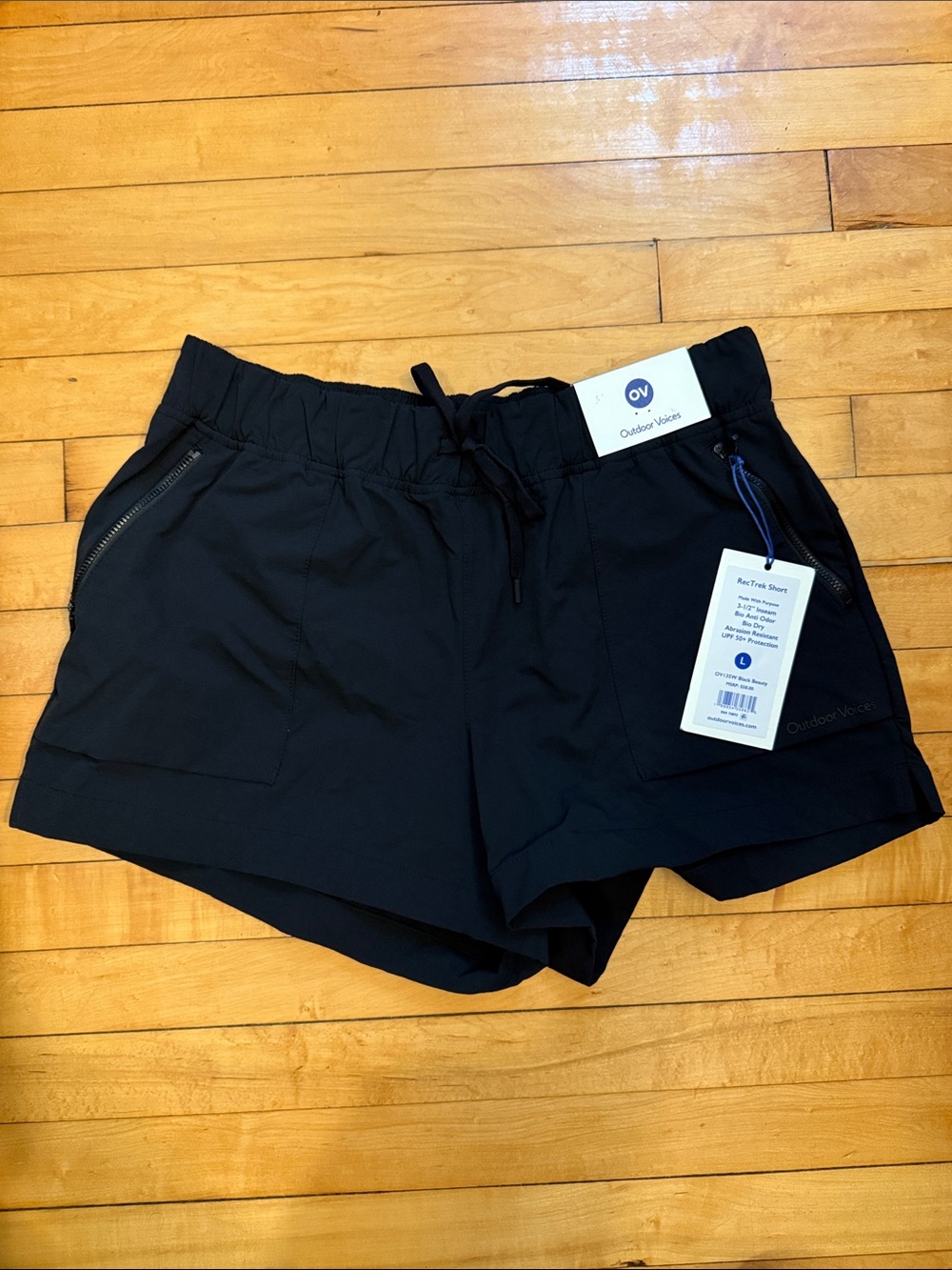 Outdoor Voices Black Women's RecTrek Shorts